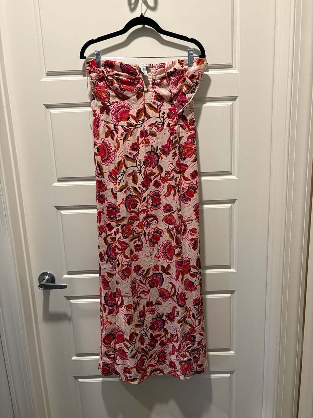 Sincerely Jules Floral Maxi Dress Size L Pink Halter